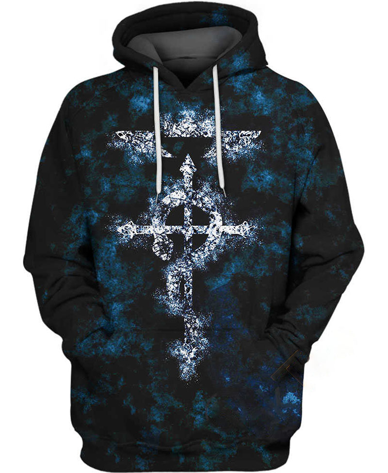 Flamel?s Cross Hoodie 3D 6 Flamel?s Cross Hoodie 3D