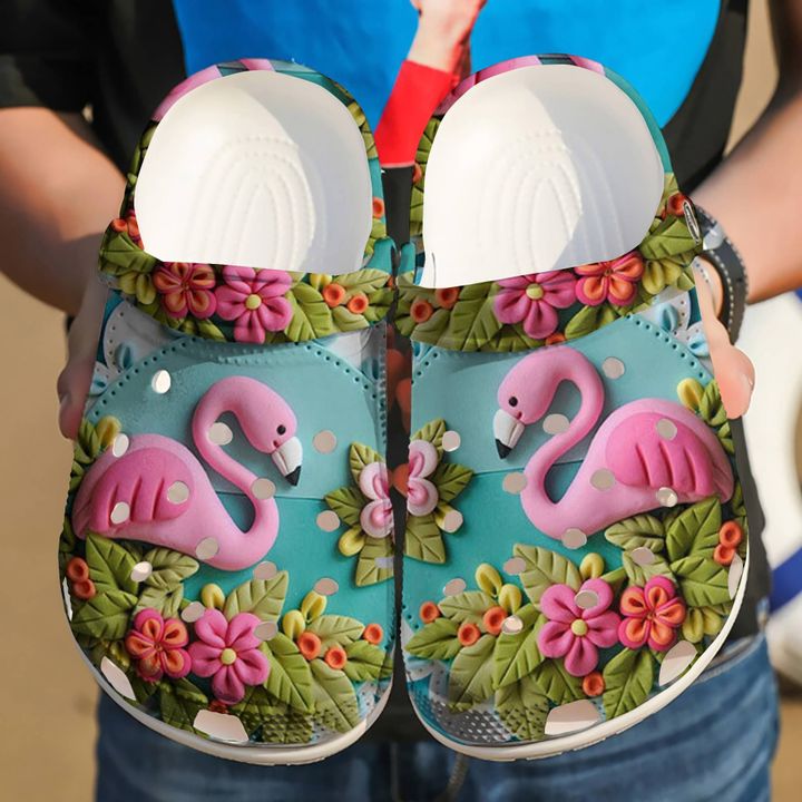 Flamingo Clay Crocs Clog Shoes 11 Flamingo Clay Crocs Clog Shoes