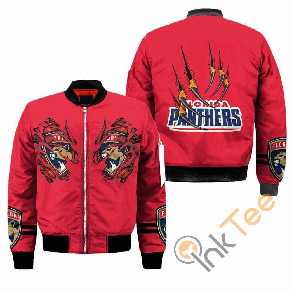 Florida Panthers NHL Claws Apparel Best Christmas Gift For Fans Bomber Jacket