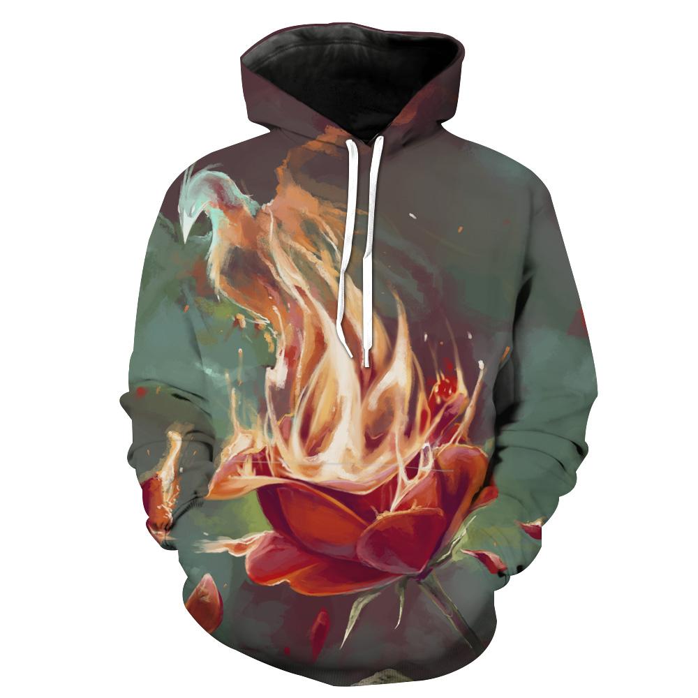 Flower Phoenix Fantasy Hoodie 3D 2 Flower Phoenix Fantasy Hoodie 3D
