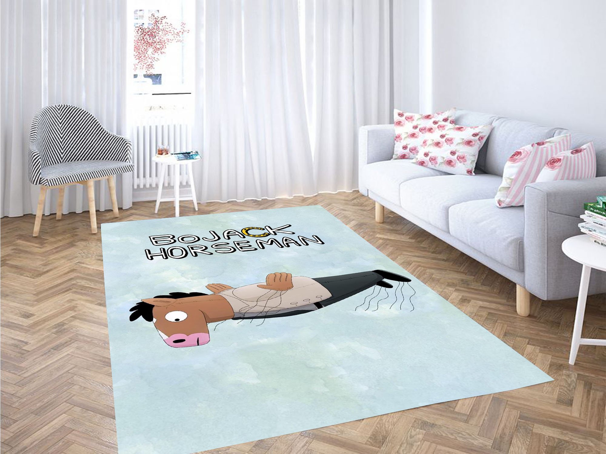 Flying Bojack Horseman Carpet Rug