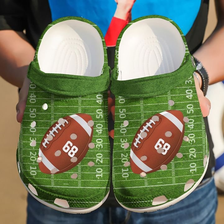 Football Personalized Love Crocs Clog Shoes