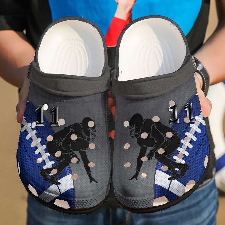Football Personalized Player Crocs Clog Shoes