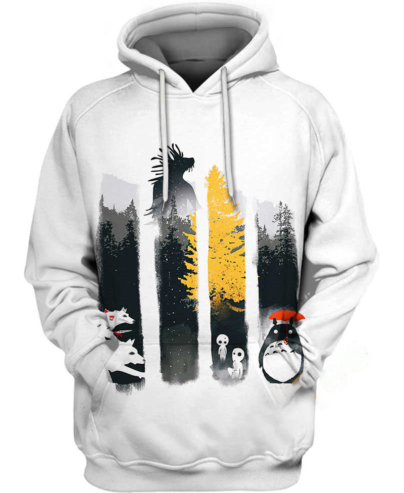 Forest Protectors Of Studio Ghibli Hoodie 3D