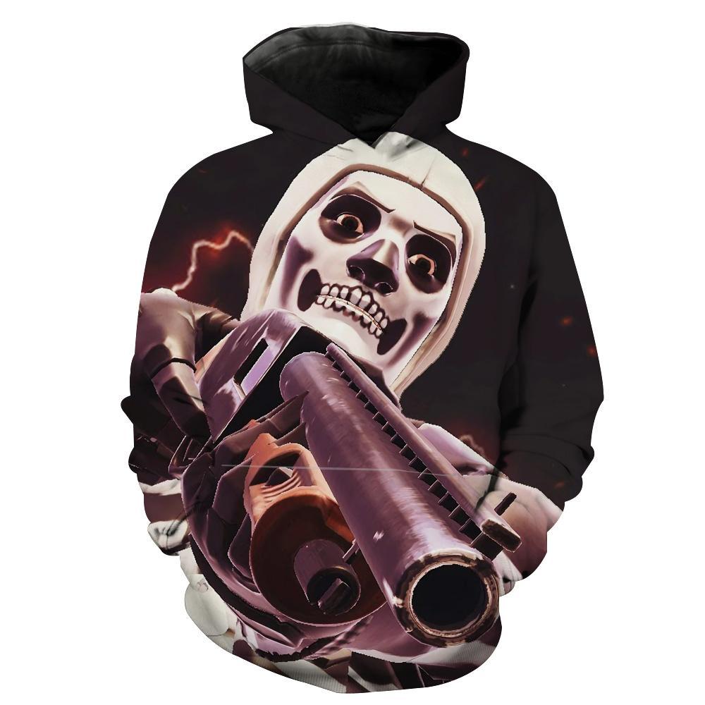 Fortnite Battle Royale Skull Trooper Fortnites Hoodie 3D 2 Fortnite Battle Royale Skull Trooper Fortnites Hoodie 3D