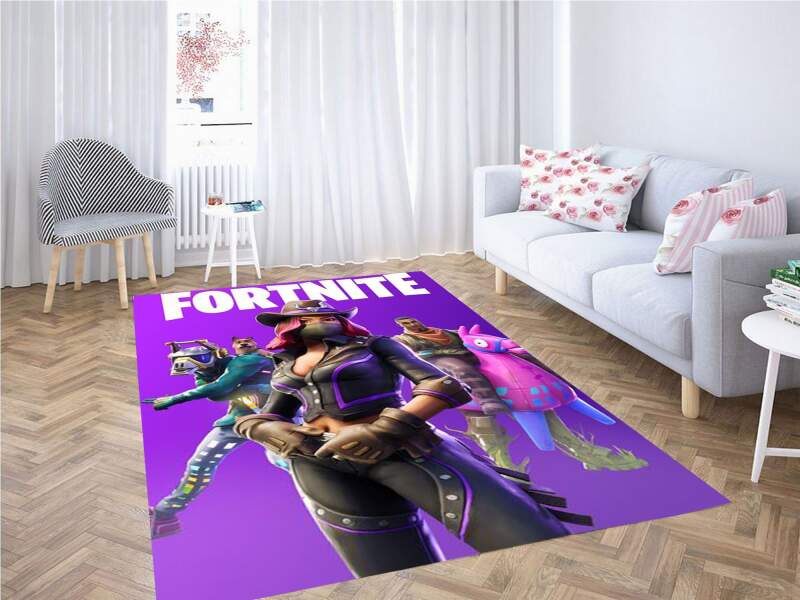 Fortnite Season 6 Purple Poster Rug