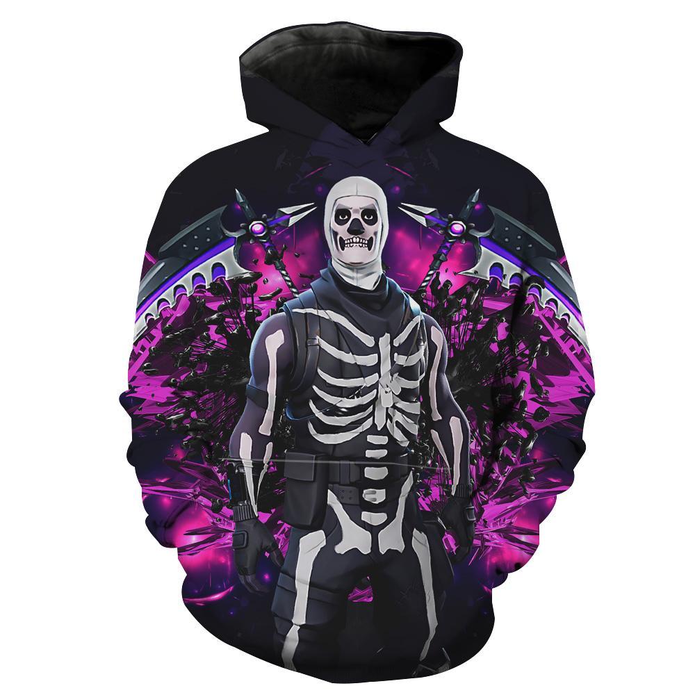 Fortnite Skull Trooper Skin Fortnite Hoodie 3D 1 Fortnite Skull Trooper Skin Fortnite Hoodie 3D