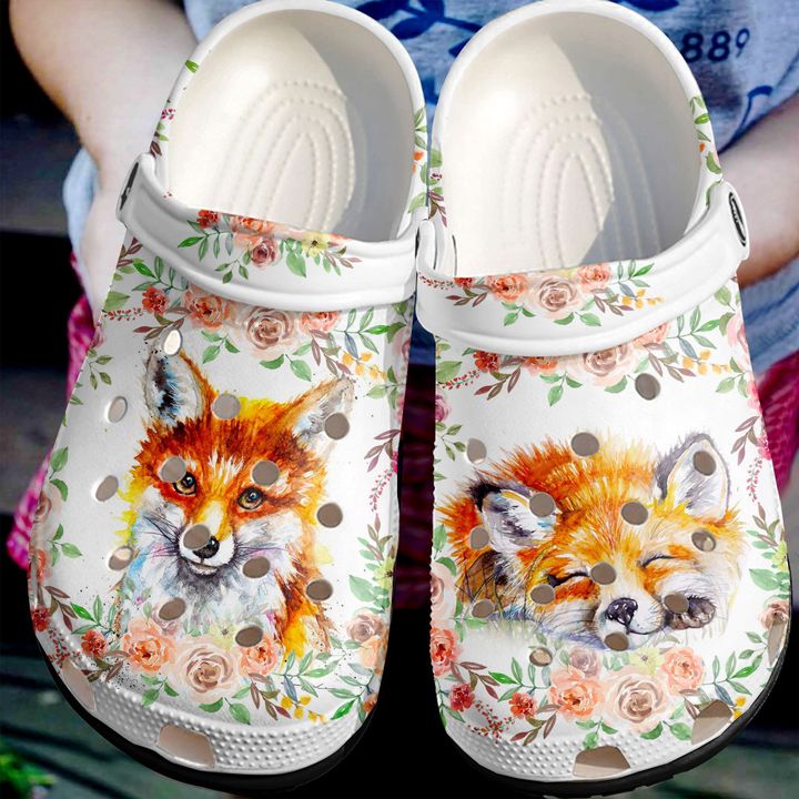 Fox Lovely Crocs Clog Shoes