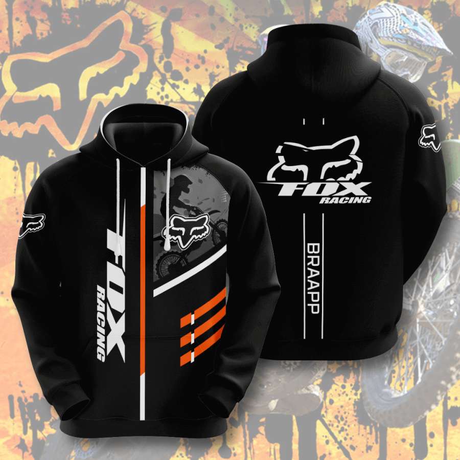 Fox Racing Custom Hoodie 3D 7 Fox Racing Custom Hoodie 3D