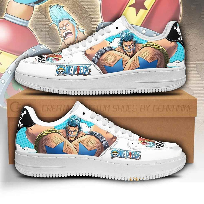 Franky Custom One Piece Anime Nike Air Force Shoes 4 Franky Custom One Piece Anime Nike Air Force Shoes