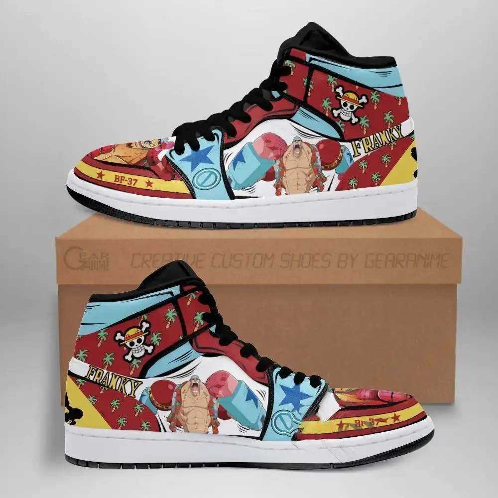 Franky Straw Hat Priates One Piece Anime Amazon Air Jordan Shoes