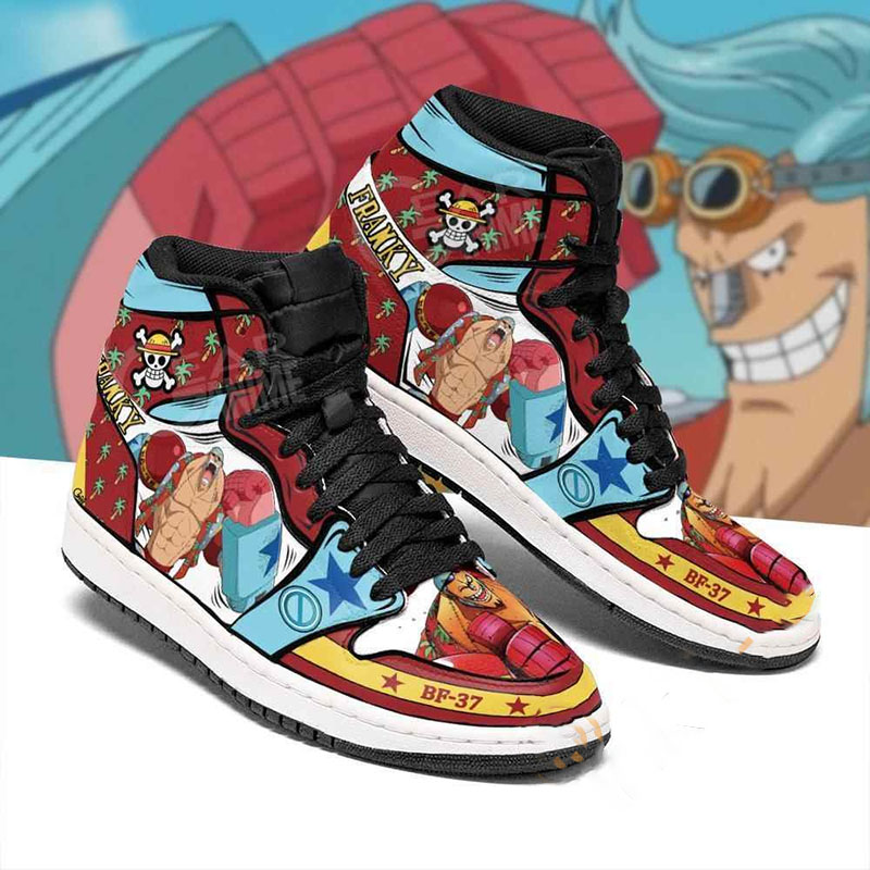 Franky Straw Hat Priates One Piece Sneakers Anime Air Jordan Shoes