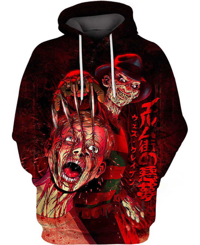 Freddy Bloody Dead Hoodie 3D