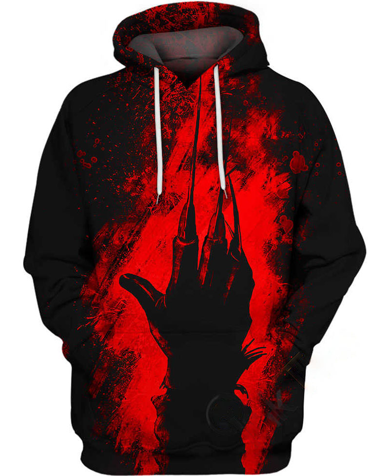 Freddy Krueger Hand Hoodie 3D 12 Freddy Krueger Hand Hoodie 3D