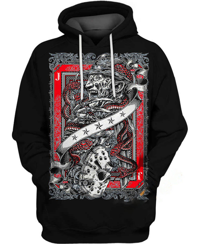Freddy X Jason Hoodie 3D 5 Freddy X Jason Hoodie 3D