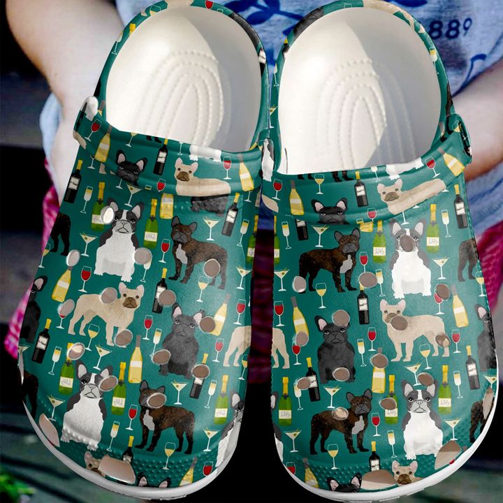 French Bulldog One Pattern Crocs Clog Shoes 4 French Bulldog One Pattern Crocs Clog Shoes