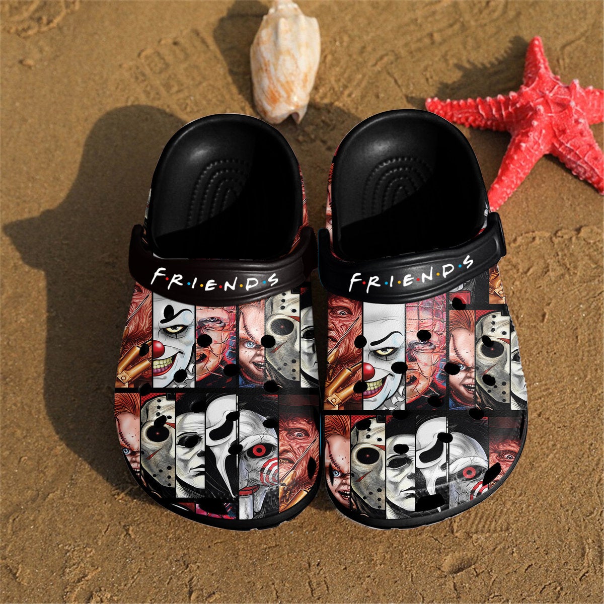 Friends Horror Crocs Clog Shoes