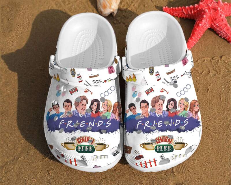 Friends Stickers Pattern Birthday Gift Classic Crocs Clog Shoes 4 Friends Stickers Pattern Birthday Gift Classic Crocs Clog Shoes