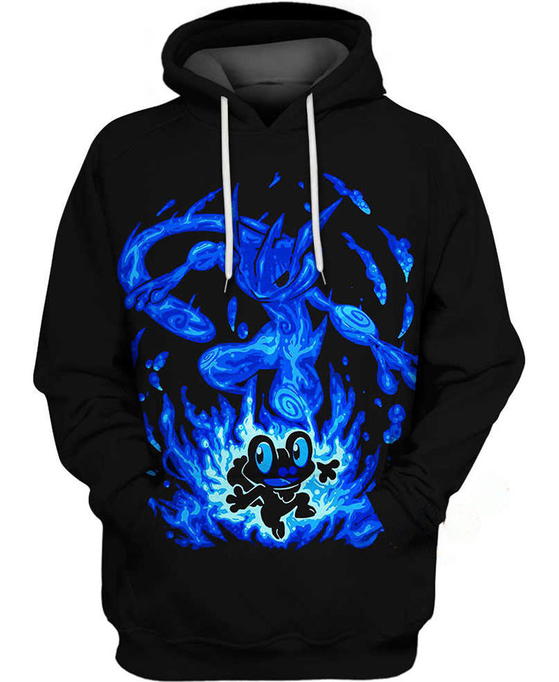 Froakie And Greninja Hoodie 3D