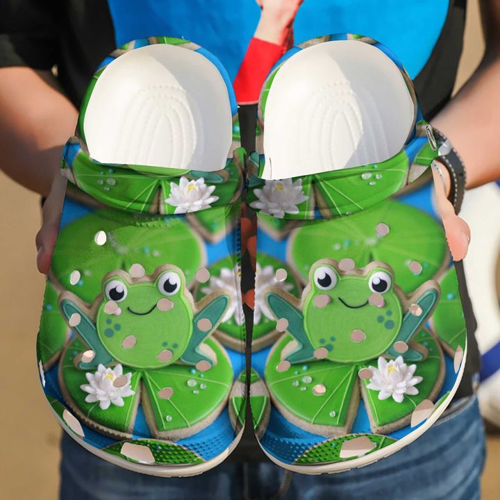 Frog Cookies Crocs Clog Shoes