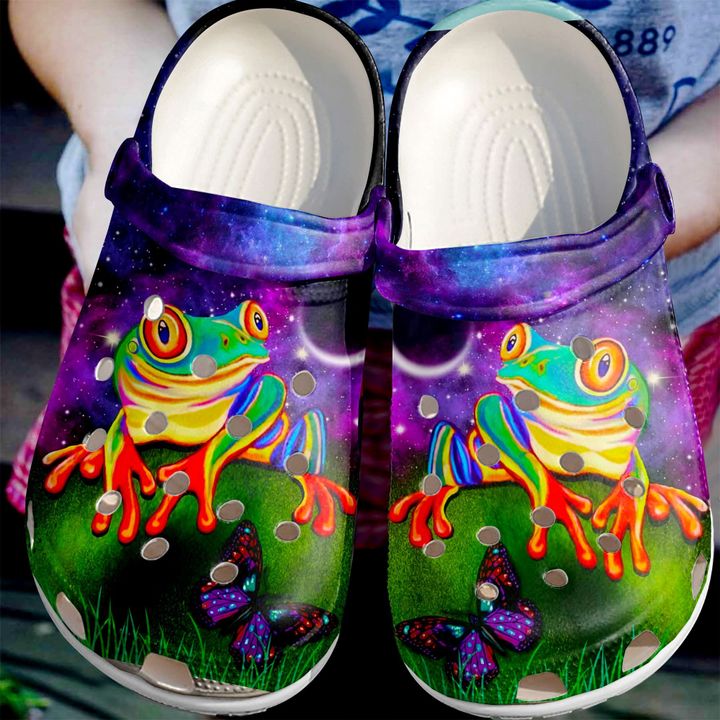 Frog Night Crocs Clog Shoes