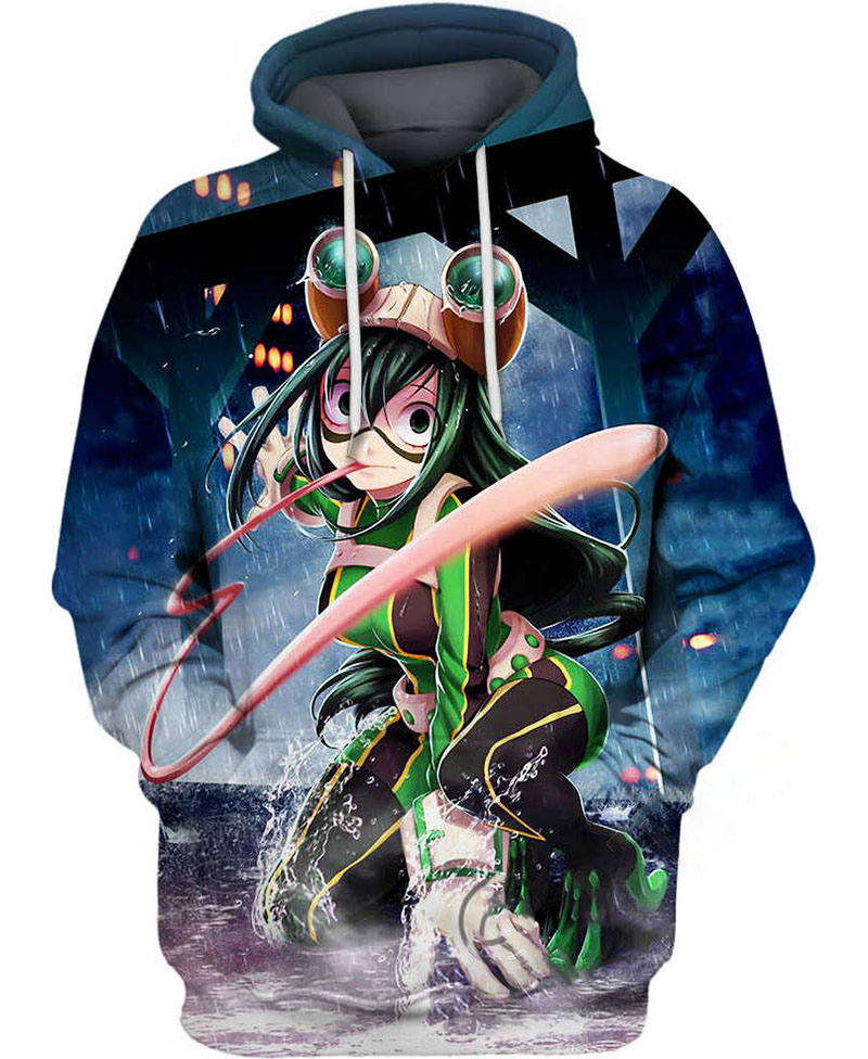Frog-like Girl Hoodie 3D