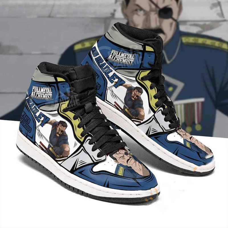 Fuhrer King Bradley Fullmetal Alchemist Sneakers Anime Air Jordan Shoes 6 Fuhrer King Bradley Fullmetal Alchemist Sneakers Anime Air Jordan Shoes