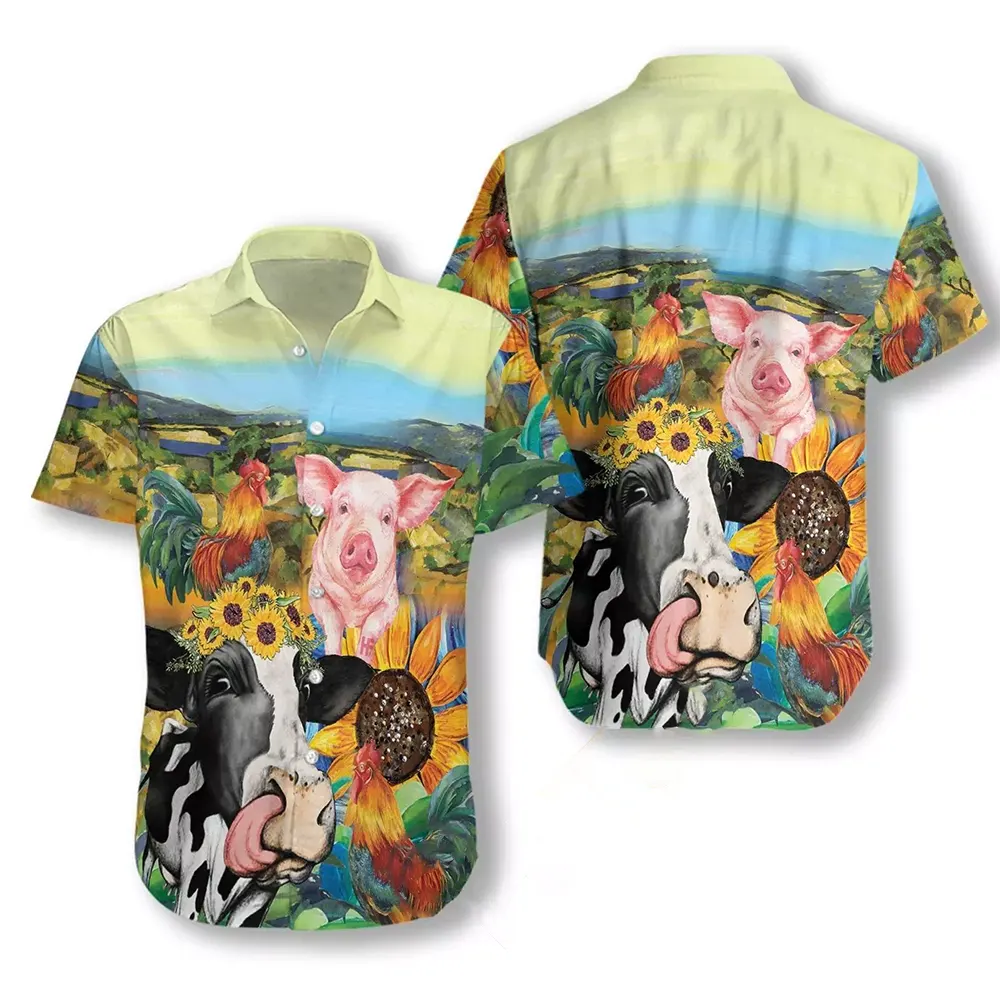 Funny Farmer Hawaiian shirts