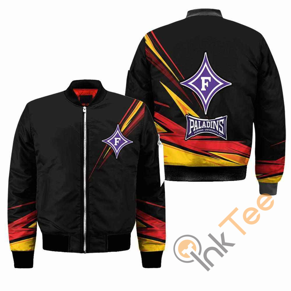 Furman Paladins NCAA Black Apparel Best Christmas Gift For Fans Bomber Jacket
