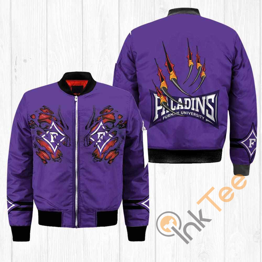 Furman Paladins NCAA Claws Apparel Best Christmas Gift For Fans Bomber Jacket