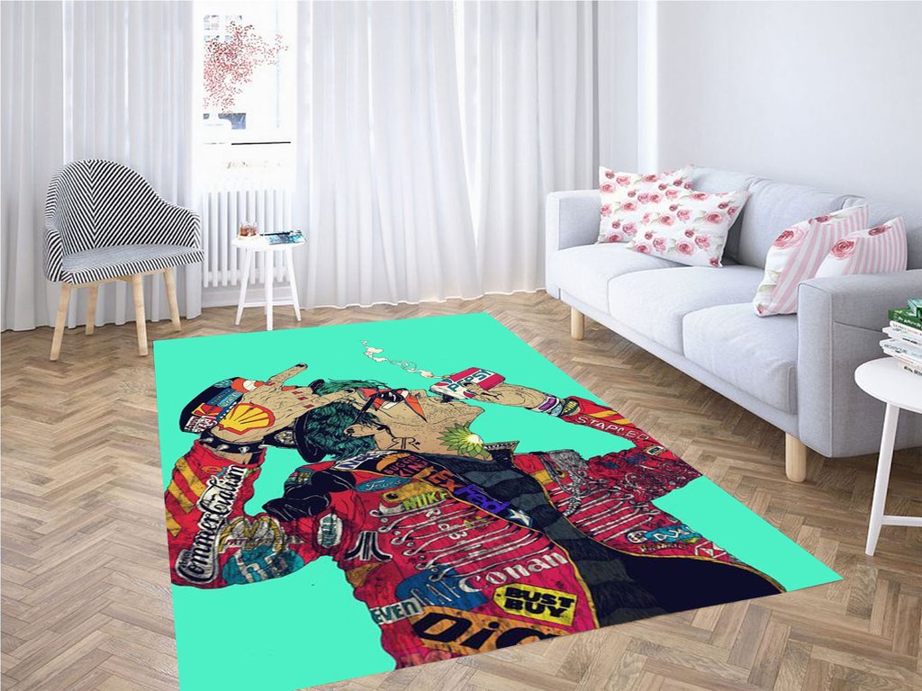 Furry Rebel Wallpaper Living Room Modern Carpet Rug 5 Furry Rebel Wallpaper Living Room Modern Carpet Rug