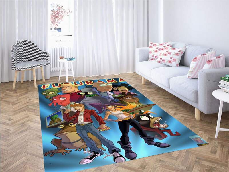 Futurama Art Style Carpet Rug