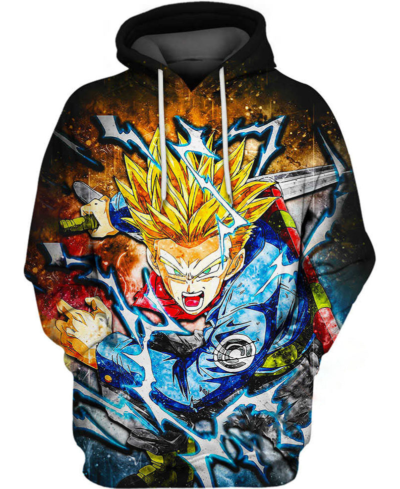 Future Trunks Hoodie 3D 4 Future Trunks Hoodie 3D