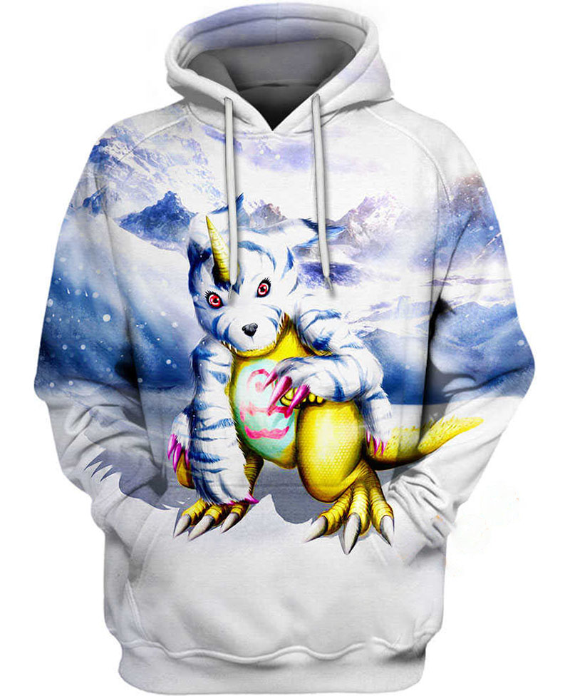 Gabumon Hoodie 3D