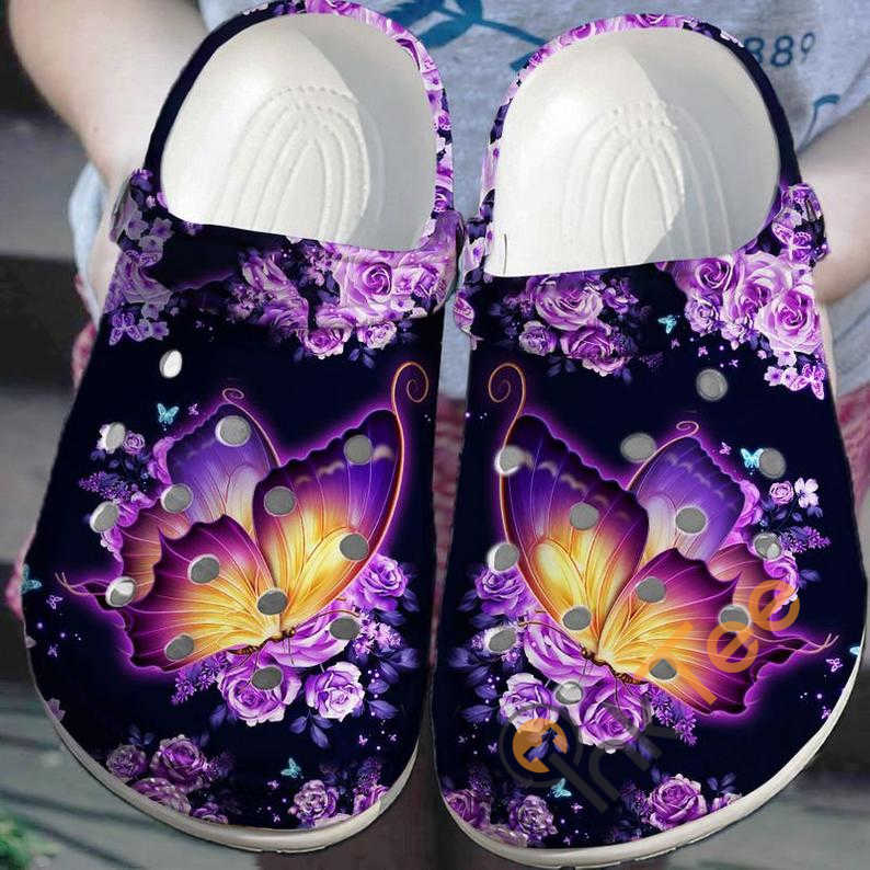 Galaxy Butterfly Crocs Clog Shoes