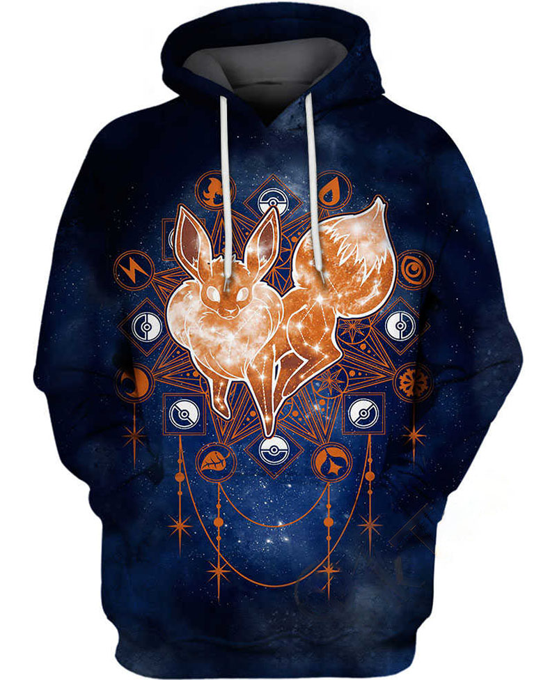 Galaxy Eevee Hoodie 3D 3 Galaxy Eevee Hoodie 3D