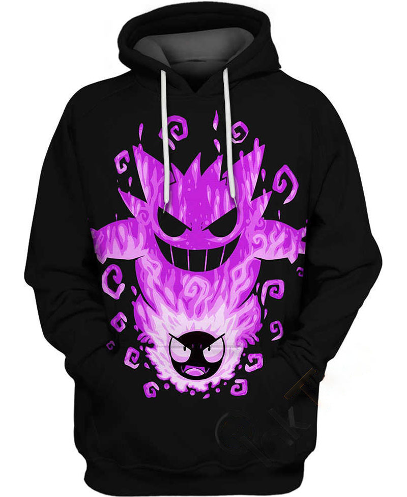 Gengar And Gastly Hoodie 3D