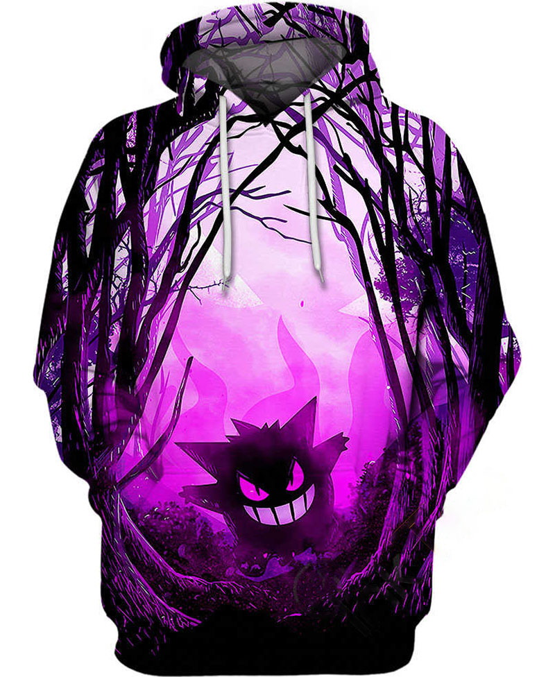 Gengar Mystery Hoodie 3D 11 Gengar Mystery Hoodie 3D