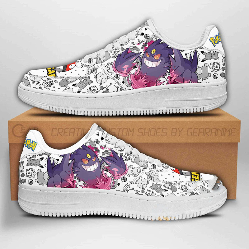 Gengar Pokemon Nike Air Force Shoes 3 Gengar Pokemon Nike Air Force Shoes