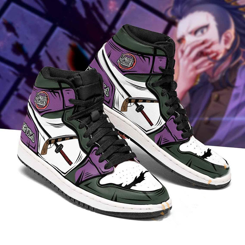 Genja Costume Demon Slayer Sneakers Anime Air Jordan Shoes 2 Genja Costume Demon Slayer Sneakers Anime Air Jordan Shoes