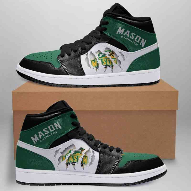 George Mason Patriots Custom Air Jordan Shoes