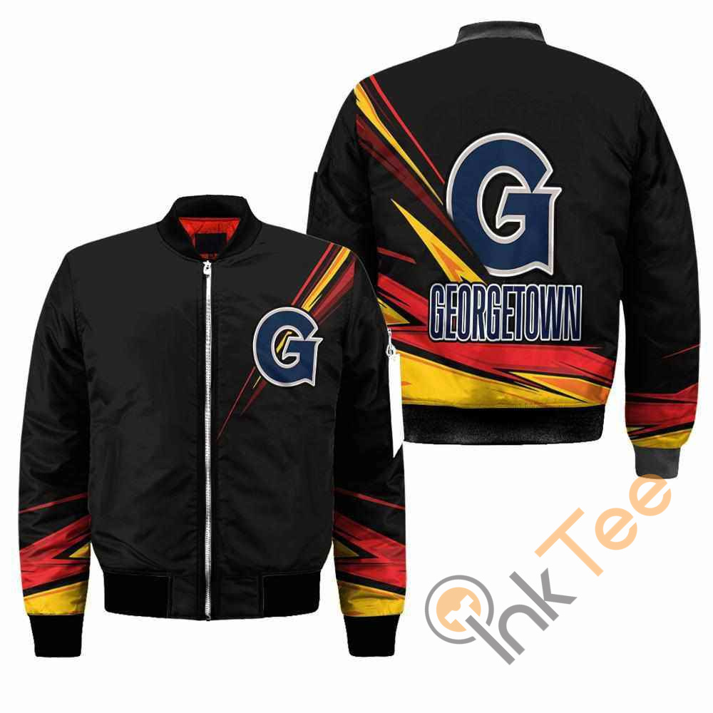 Georgetown Hoyas NCAA Black Apparel Best Christmas Gift For Fans Bomber Jacket 2 Georgetown Hoyas NCAA Black Apparel Best Christmas Gift For Fans Bomber Jacket