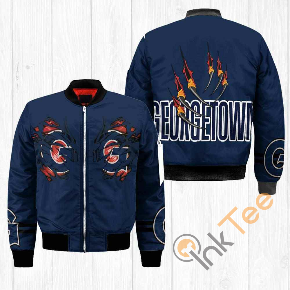 Georgetown Hoyas NCAA Claws Apparel Best Christmas Gift For Fans Bomber Jacket