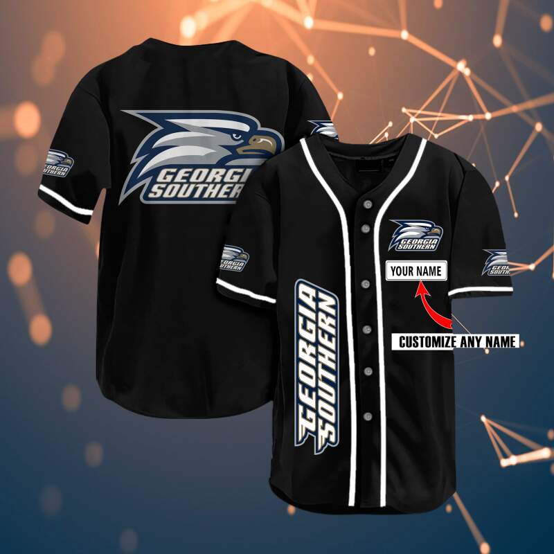 Georgia Southern Eagles Personalized Name Fans Team Ncaa 3d Customization Gifts Baseball Jersey