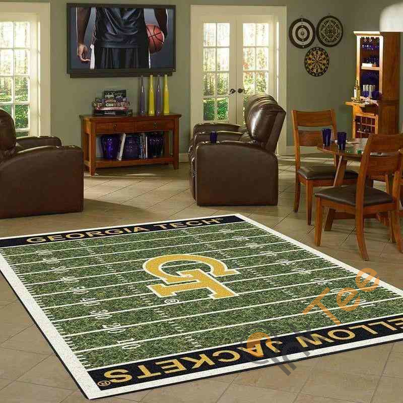 Georgia Tech Yellow Jackets Home Field Area Rug 2 Georgia Tech Yellow Jackets Home Field Area Rug