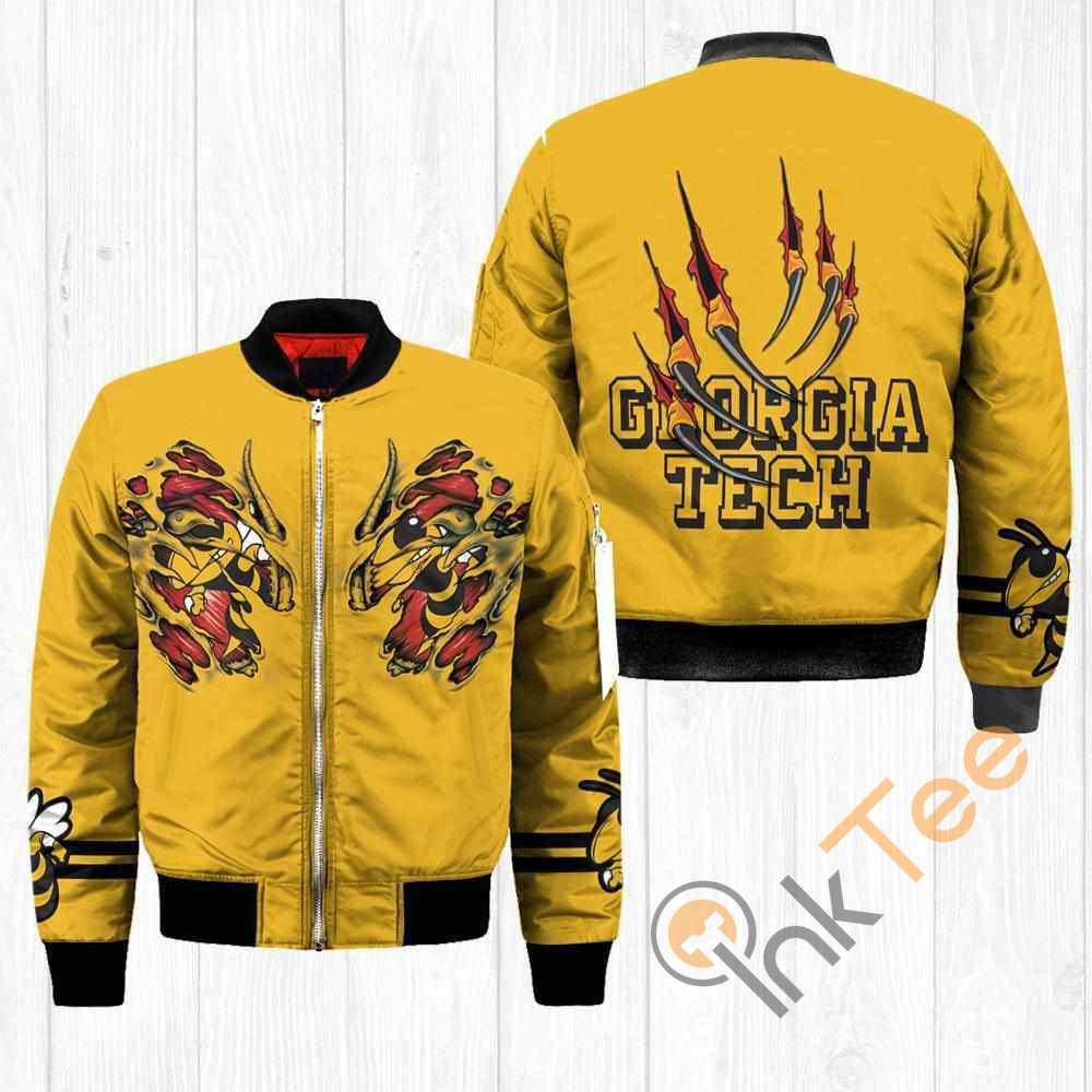Georgia Tech Yellow Jackets NCAA Claws Apparel Best Christmas Gift For Fans Bomber Jacket 5 Georgia Tech Yellow Jackets NCAA Claws Apparel Best Christmas Gift For Fans Bomber Jacket