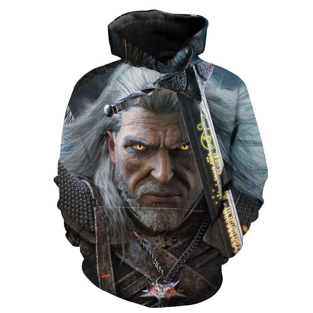 Geralt Witcher The Witcher Iii Hoodie 3D