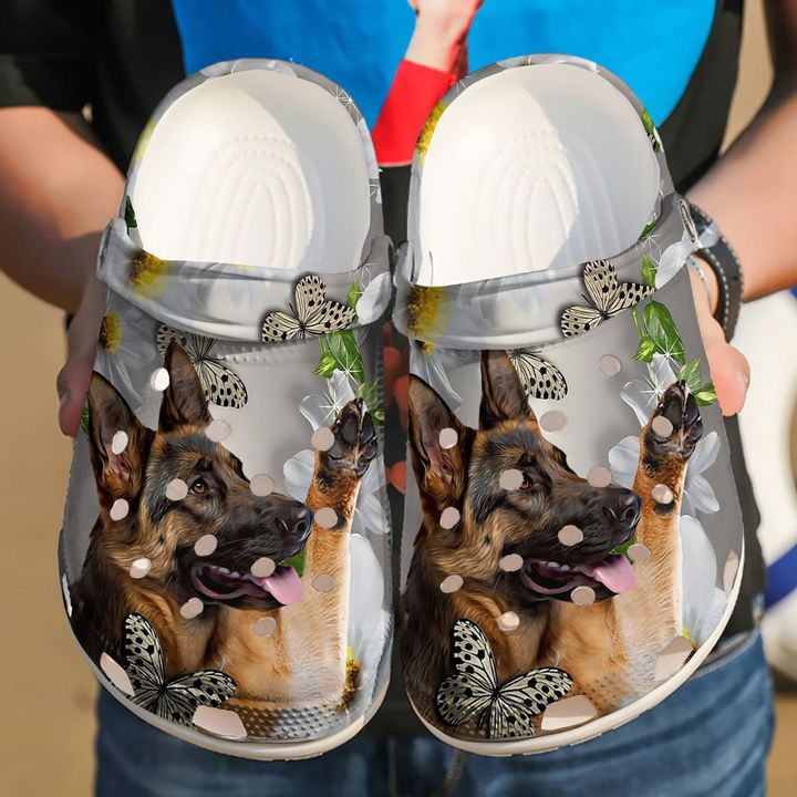 German Shepherd Daisy Crocs Clog Shoes 11 German Shepherd Daisy Crocs Clog Shoes