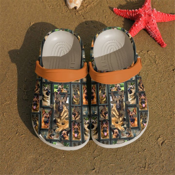 German Shepherd Pattern Crocs Clog Shoes