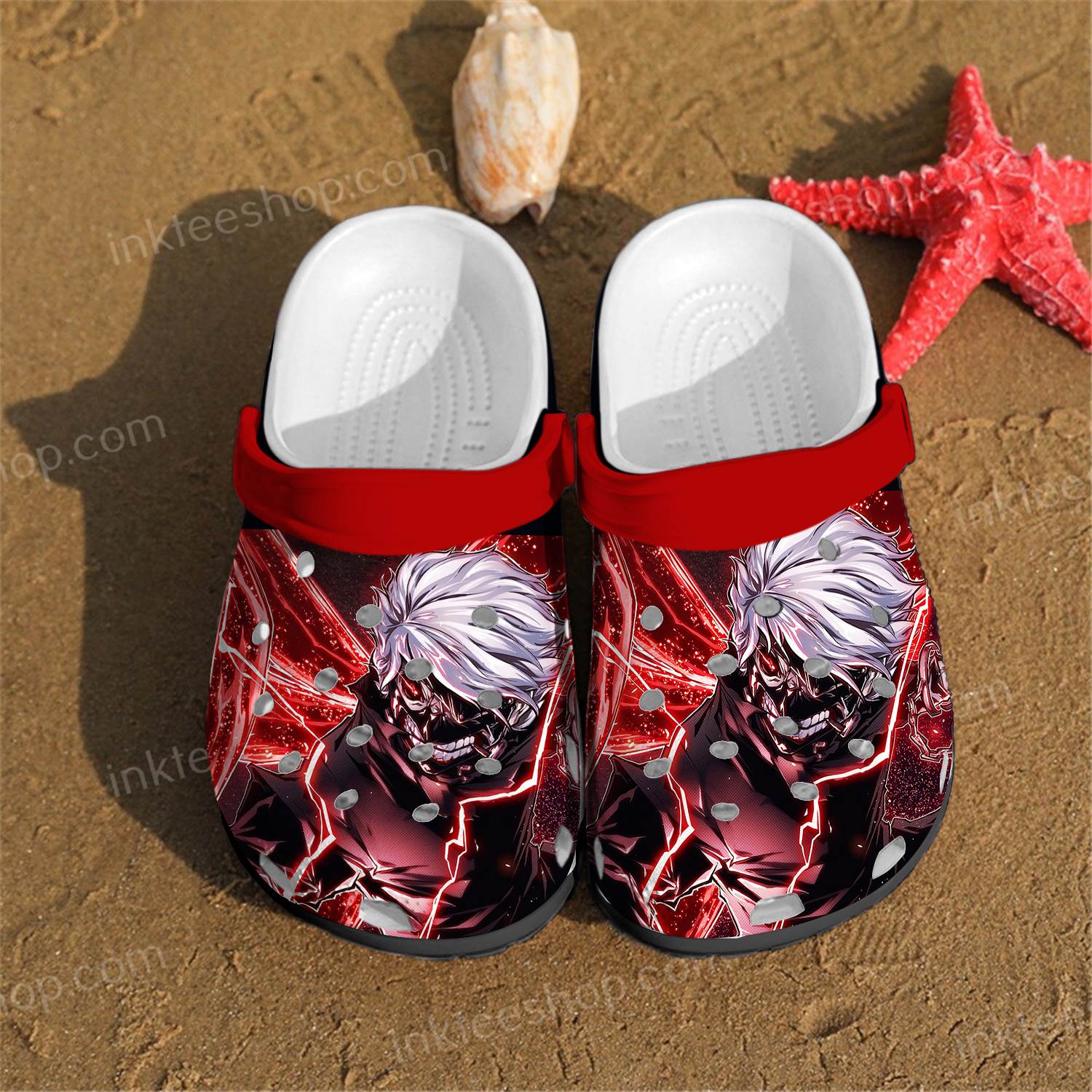 Ghoul Anime Crocs Clog Shoes 3 Ghoul Anime Crocs Clog Shoes